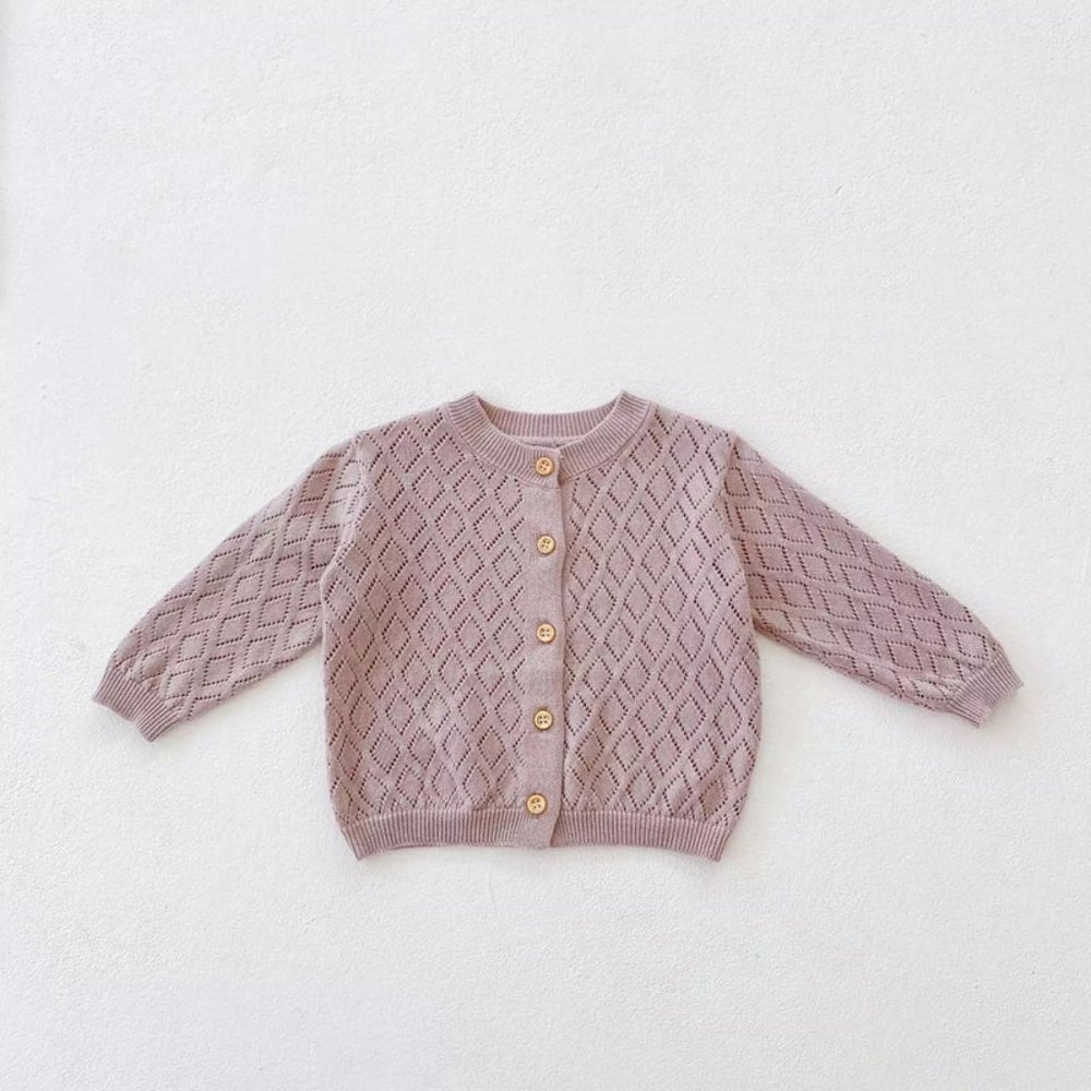 Girl's Diamond purple cardigan